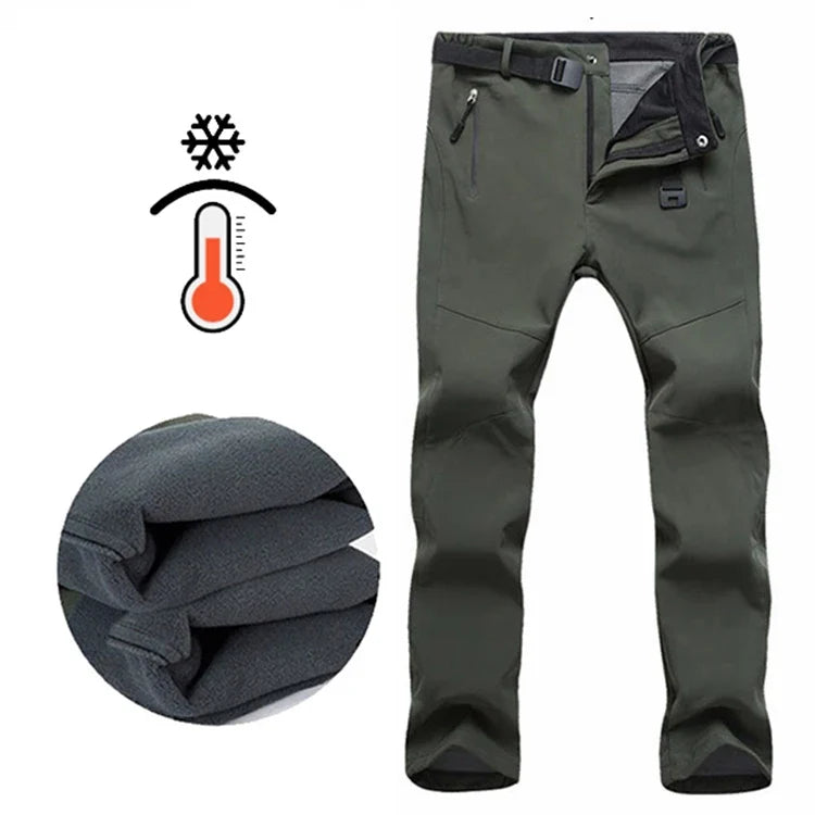 Young Girl  Autumn Winter Pants Camping Skiing Hiking Waterproof Windproof Soft Shell Fleece Warm Outdoor Sports Trekking