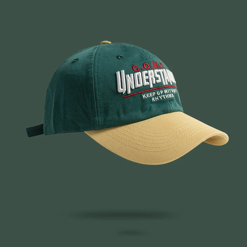 New Big Head Sports Hat Women Versatile Embroidery Contrasting Baseball Cap Men Outdoor Leisure Sunshade Adjustable Hip-hop Hat