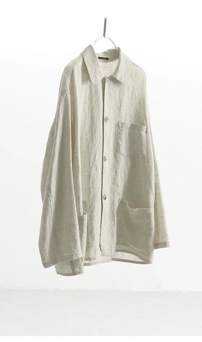 Raindrop Linen~ Long-Sleeved Linen Shirt, Thin Jacket, Loose Top, New Spring Clothing for Women