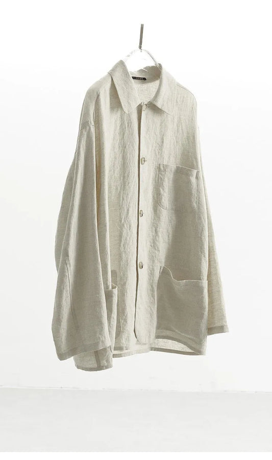 Raindrop Linen~ Long-Sleeved Linen Shirt, Thin Jacket, Loose Top, New Spring Clothing for Women