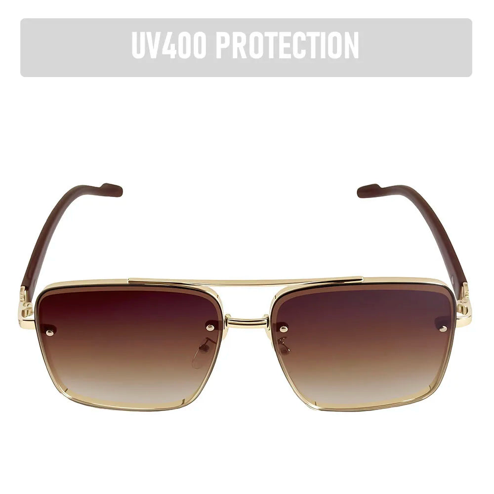 UV400 Protection Square Sunglasses Women 2026 Luxury Brand Design Sunglass Men Vintage Fashion Glasses Dropshipping Gafas De Sol