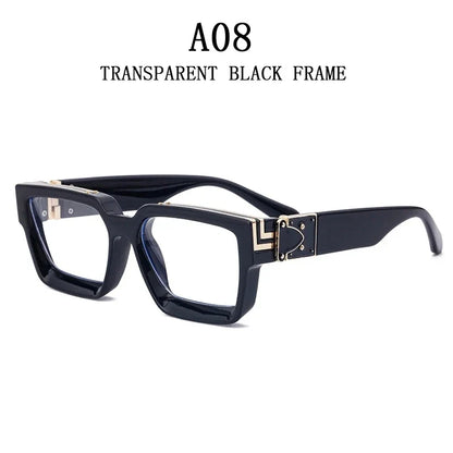 Millionaire Sunglasses For Men Vintage Square Fashion Glasses Luxury Retro Sunglasses Women Trending Punk Gafas De Sol Lentes