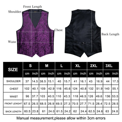 Suit Vest for Men Wedding Party Silk Waistcoat Bow Tie Handkerchief Cufflinks Tuxedo Gilet Men Clothing Wholesale