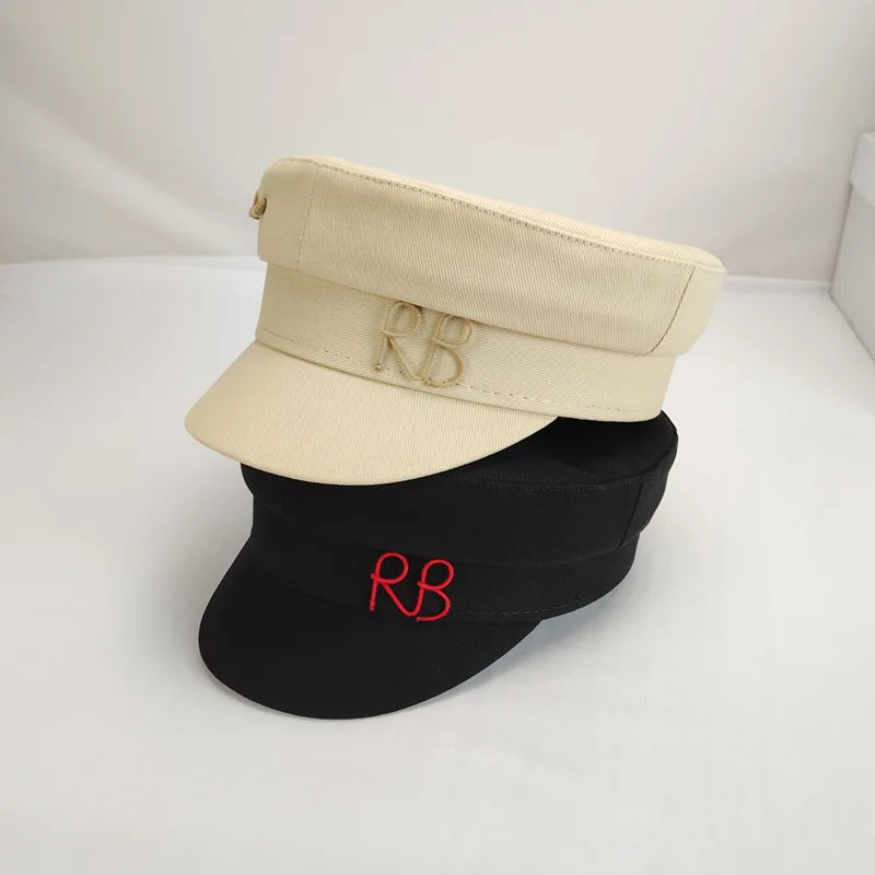 Brand Designer Women Hat Caps Fashion Cotton Pin decoration Letter Newsboy Caps