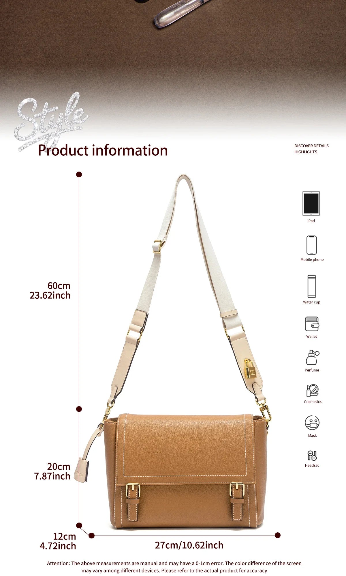 Women's Shoulder Bag 2026 Spring/Summer New Flip Camera Bag Simple Large Capacity Shoulder Bag