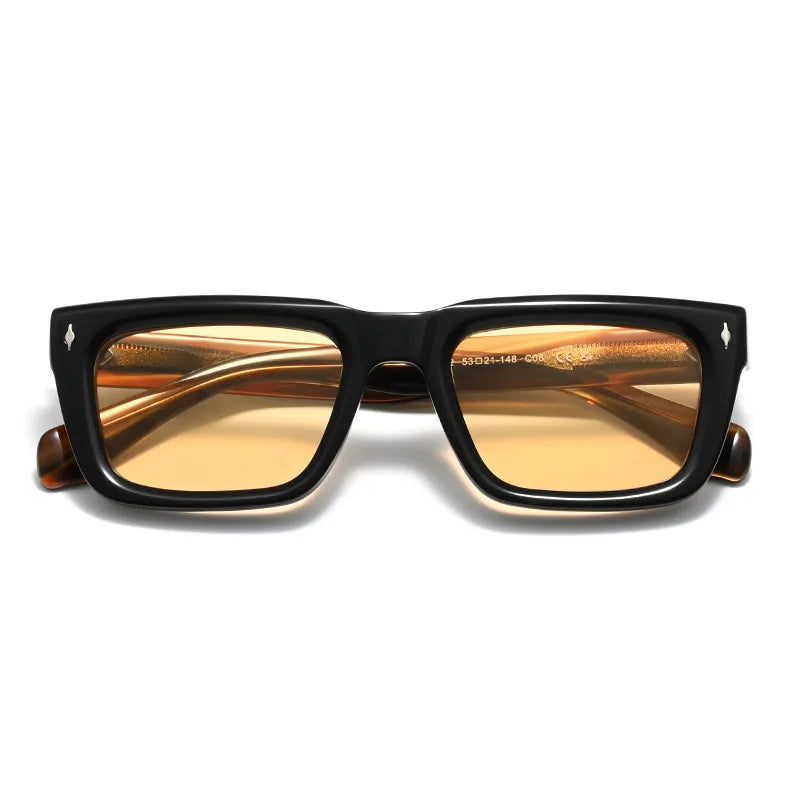 High Quality Handmade Trendy Outdoor SUN GLASSES New Fashion Acetate Sunglasses Men Women Personality Designer Eyeglasses UV400