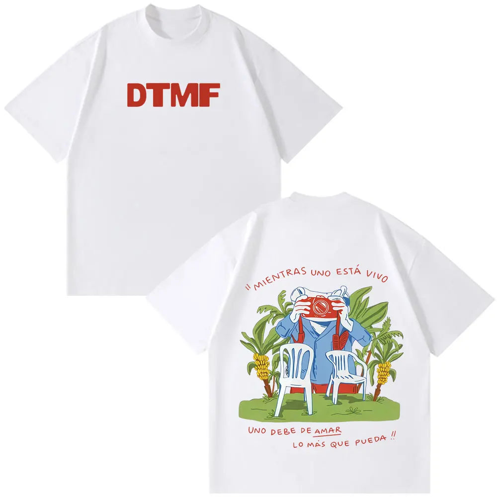 Rapper Bad Bunny Tour 2026 Print T Shirt Men Women Hip Hop Oversized T-shirts Summer Cotton Casual Aesthetic Trendy T-shirt