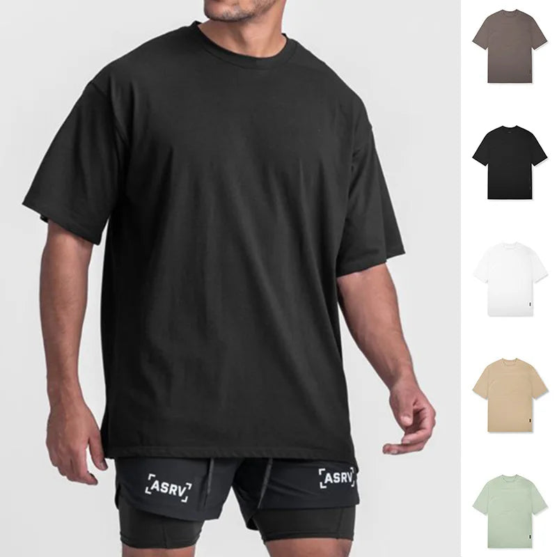 Men's Gym Splicing Quick Dry T-Shirt Breathability Patchwork Short Sleeve Sport T Shirt Fitness Shirt Trainer Sportswear
