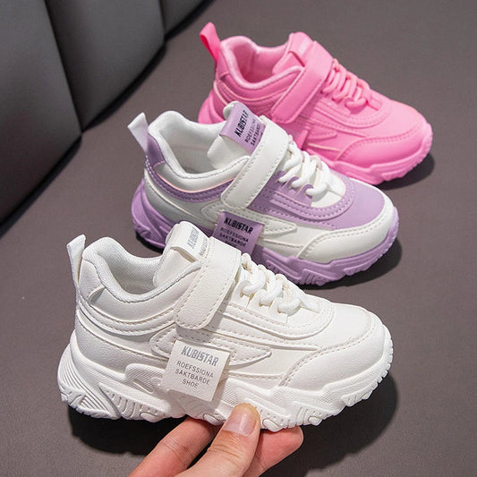 Kids Sports Shoes for Girls Boys Children Running Sneakers PU Soft School Casual Shoes Classic Fashion Anti-skid Spring Autumn