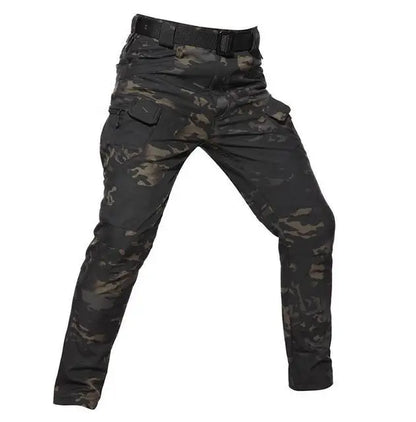 Plus Size 6XL Mens Tactical Pants Multiple Pocket Elasticity Military Urban Commuter Tacitcal Trousers Men Slim Fat Cargo Pants