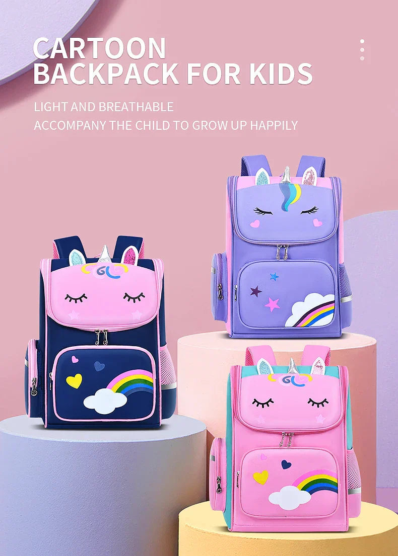 New elementary school students schoolbag shoulders backpack 6-12 years old one, two, three, four, five, six grades waterproof le