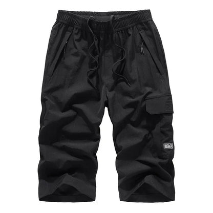 Mens Summer Shorts 2024 Large Size 5xl 6XL 7XL 8XL Quick Dry Breeches Bermuda Male Elastic Stretch Zipper Pocket Long Short Men