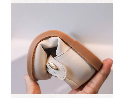 2024 New Summer Kids Sandals For Girls Leather Cuts-out Children Sandals Cute Flower Soft Sole Fashion Toddler Baby Shoes