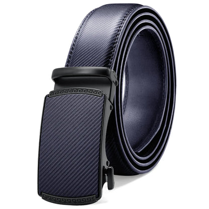 Mens Leather Belt  Automatic Genuine Leather Belts Leisure Fashion Ratchet Belts for Men Pants Waistband Ремень