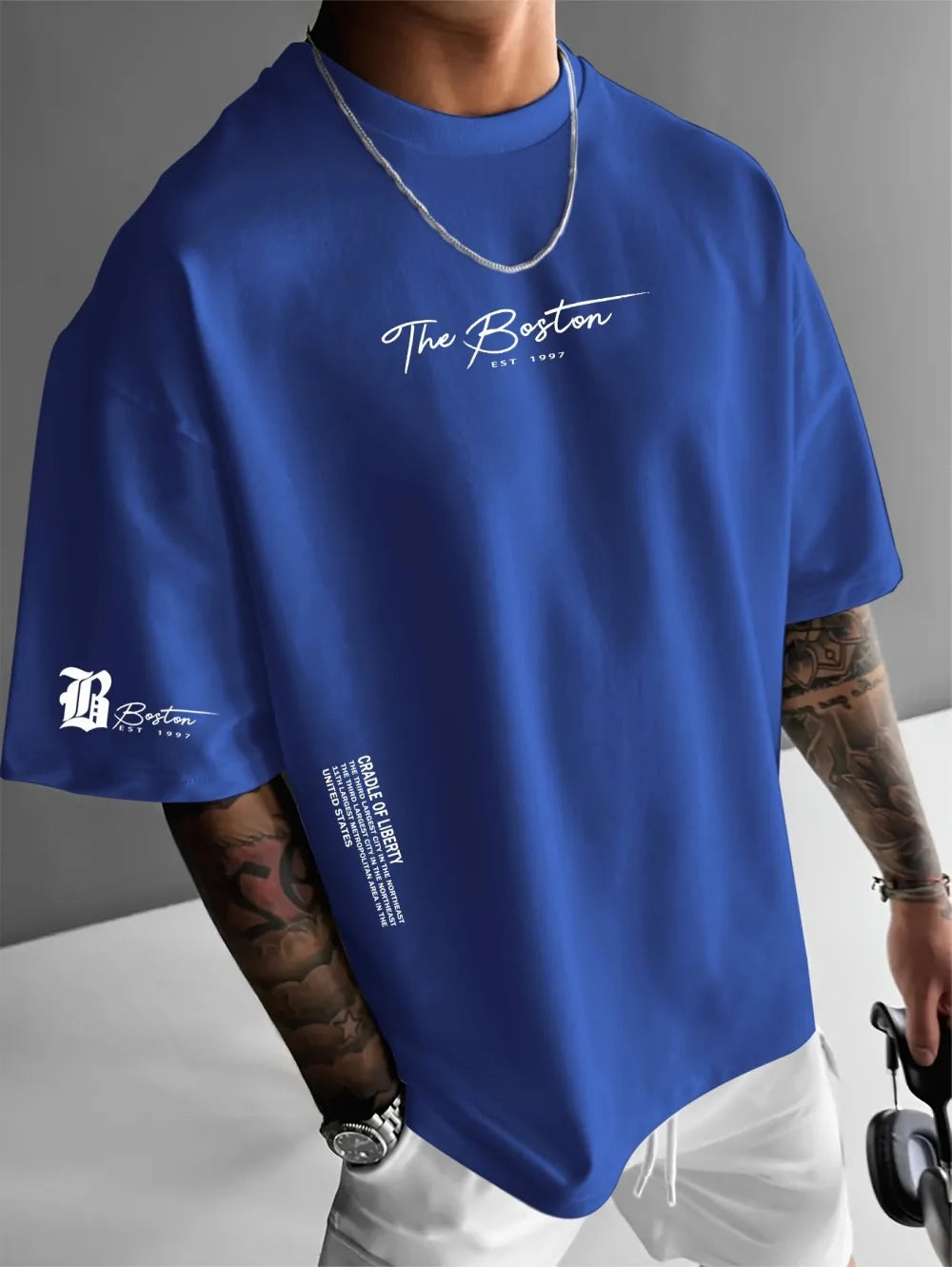 2026 Summer New Men's T-shirt with 3D Letter Pattern Printing Street Casual Fashion Comfortable Soft Breathable