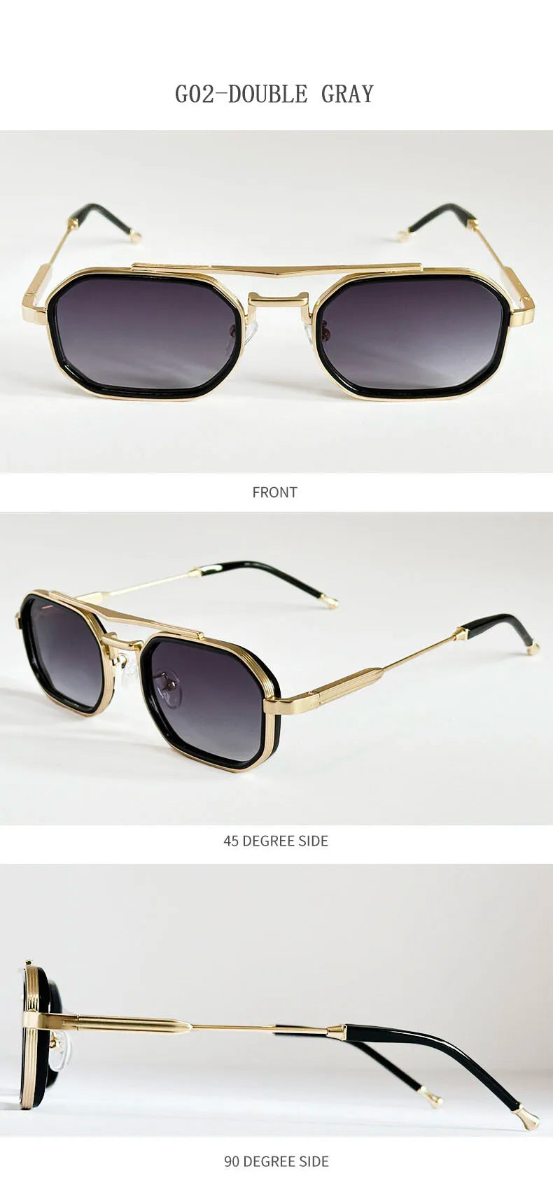 Square Punk Sunglasses For Men Luxury Vintage Steampunk Sunglasses Women Trendy Fashion Glasses Dropshipping Gafas De Sol Hombre