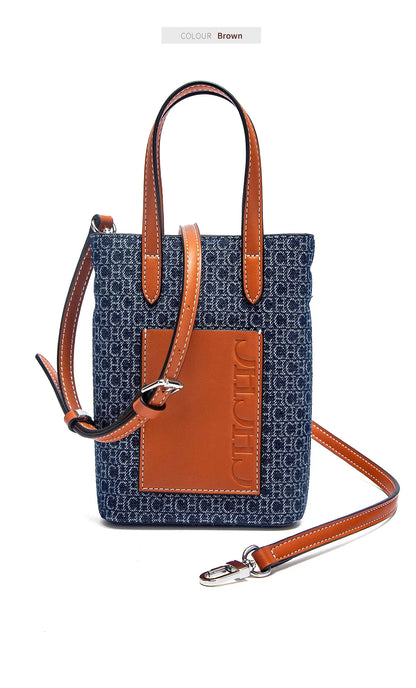 Casual Simple Handbag Mobile Phone Bag Autumn New Collection Women's Cowboy Shoulder Bag