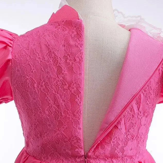 Halloween Peach Girl Peach Cosplay Dress Up Princess Game Role Play 4 Yrs Kid Final Level Peach Costume Movie Elegant Party 2-10