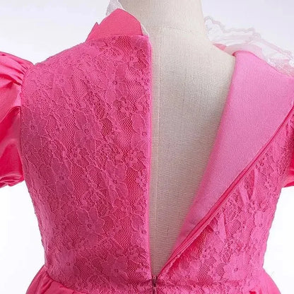 Halloween Peach Girl Peach Cosplay Dress Up Princess Game Role Play 4 Yrs Kid Final Level Peach Costume Movie Elegant Party 2-10