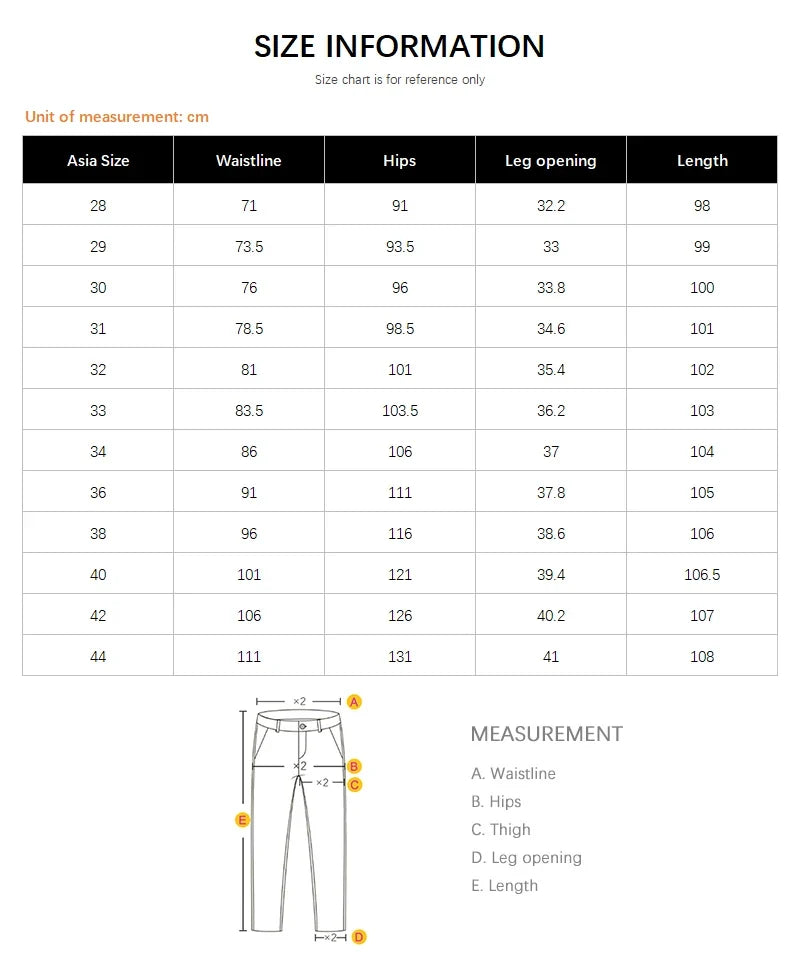 Army Green Elastic Cotton Jeans Men's Spring Fashion Slim Straight Denim Pants Comfort Large Size Korean Business Casual Trousers