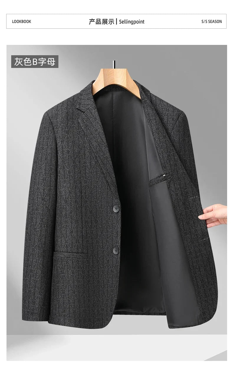 10 Colors Men's Casual Blazer 2026 Spring New Comfortable Single Breasted Suit Jacket for Men