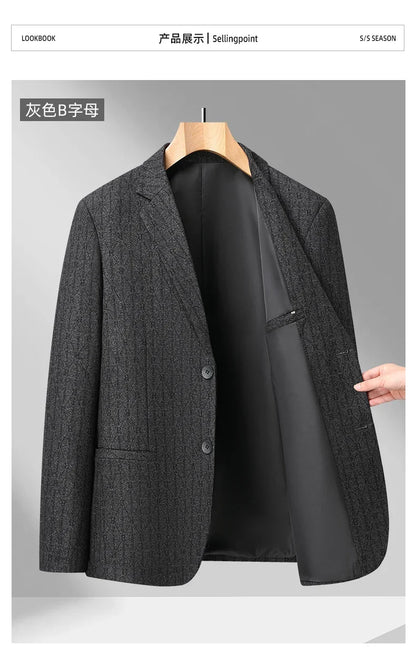 10 Colors Men's Casual Blazer 2026 Spring New Comfortable Single Breasted Suit Jacket for Men