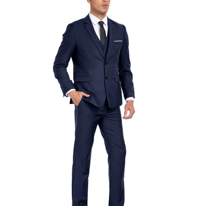 Men's suit 3-piece jacket vest pants size XS-XXXL casual fashion single-breasted jacket wedding party elegant and stylish