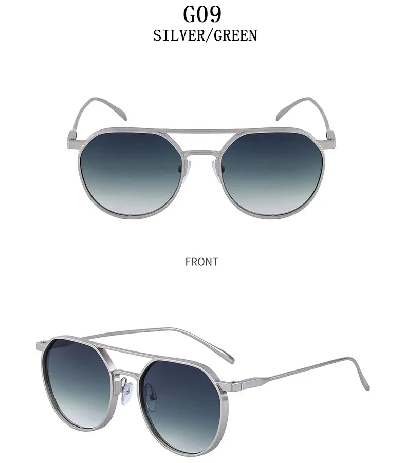 Heavy Metal Sunglasses For Men Round Steampunk Sunglasses Women Trendy Luxe Punk Fashion Glasses Gafas De Sol Hombre Zonnebril