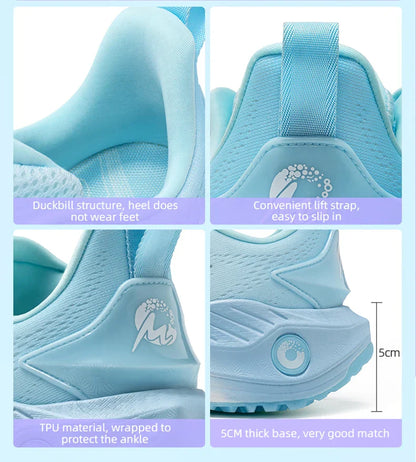 NEW Male Racing Breathable Cushioning Non-Slip Sneakers Mesh Breathable Shock Rebound Lightweight Fitness Shoes