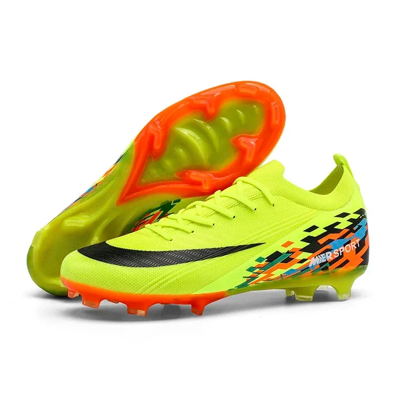 New Men Soccer Shoes Sport Grass Cleats Unisex Non-Slip Match Adult Ultralight Outdoor Football Boots Comfortable High-quality