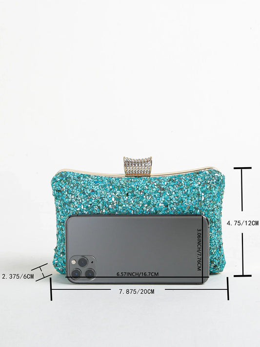 Mini Irregular Jewel Handheld Dinner Bag