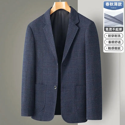 2025 New Business Dinner Gentleman Slim Gentleman Group Dress Fashion Men British Style Dress Best Man Plaid Plaid Plaid Blazer