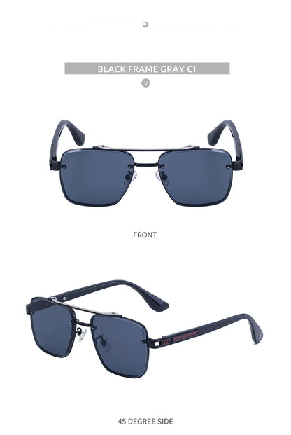 2025 Square Sunglass Men Luxury Sunscreen Rimless Sunglasses Women Vintage Fashion Glasses Gafas De Sol Hombre Lunette De Soleil