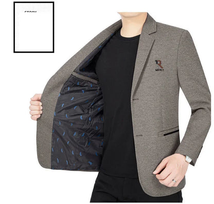 Brand 2026 Spring Business Blazer for Men Solid Autumn Casual Men's Jacket Blazer Fashion Single Breasted Suits Mens