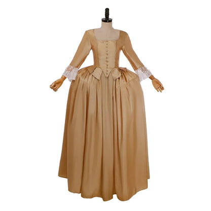 Musical Hamilton Peggy Elizabeth Angelica Cosplay Costume The Schuyler Sisters Colonial Ball Gown Dress for Women Girls Kids