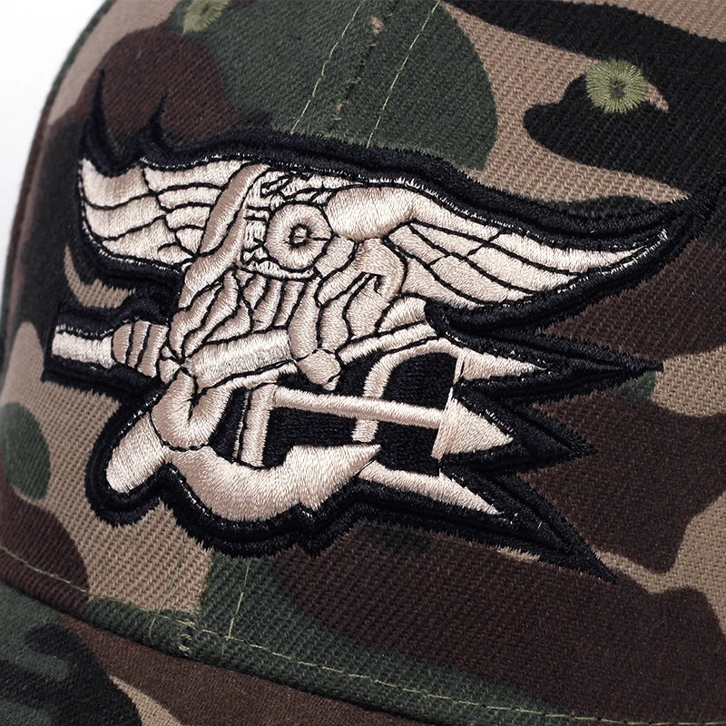 Unisex Seal Assault Team Embroidery Baseball Caps Spring and Autumn Outdoor Adjustable Casual Hats Sunscreen Hat
