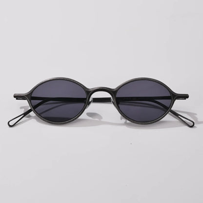 New Top Quality Titanium Summer Women Versatile Oval Sunglasses Outdoor Fashion Beach Driving Sunscreen UV400 Men Sun Glasses