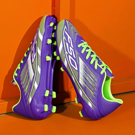 New durable and breathable football shoes with FG/AG studs suitable for all seasons of training and competition