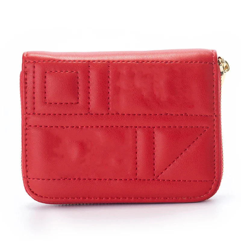 Women Handbag Solid Color Embossed Short Wear Resistant Multi Slot Extremely Simple Versatile Daily Commuter White Collar Bag