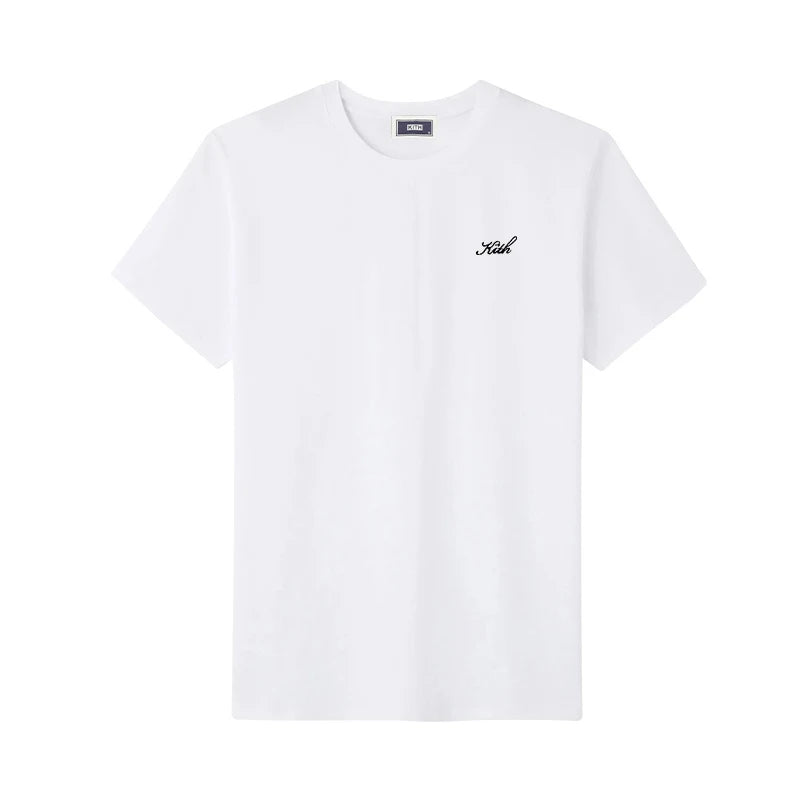 Summer Exported to Japan Korean Cotton Men Women T-shirt Embroidery letter Logo Couple Casual Loose O-Neck Short Sleeve Tees