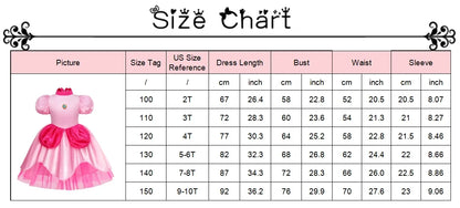 Kids Girl Princess Dress Cosplay Princess Costume Children's Birthday Carnival Dress Girls Party Dress Performance Costume