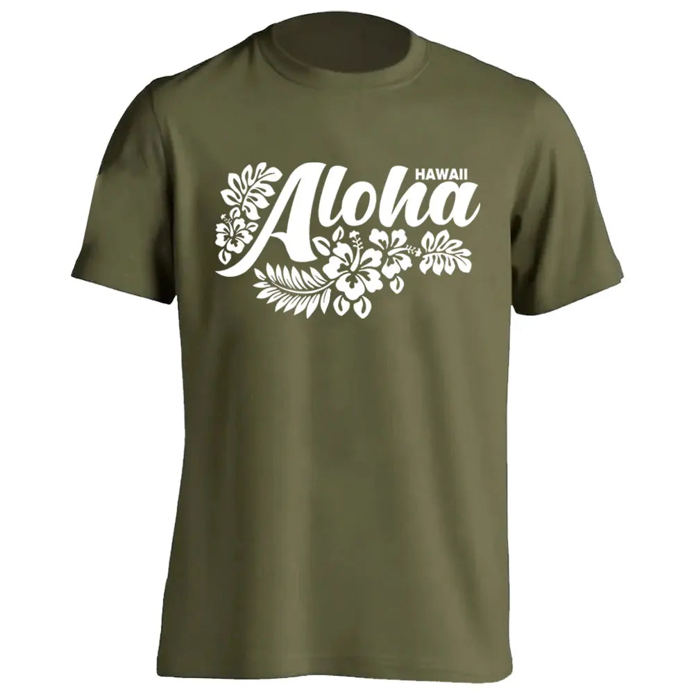 Men's Cotton Shirt OAHU HAWAII SURFING Distressed TShirt Unisex Surf Board Beach Tee Tops Summer Fashion Casual Short Sleeves