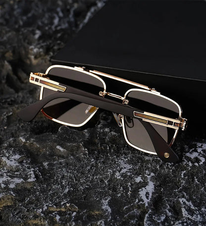 2025 Square Sunglass Men Luxury Sunscreen Rimless Sunglasses Women Vintage Fashion Glasses Gafas De Sol Hombre Lunette De Soleil