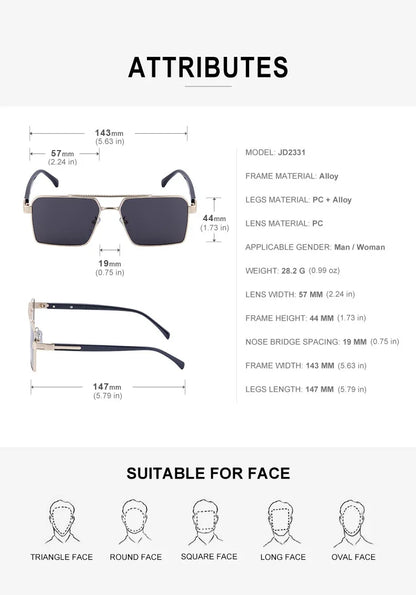 2023 Square Sunglasses For Men Luxe Sunglasses Women Trendy Vintage Fashion Glasses Sun Gafas De Sol Hombre Lunette Soleil Femme