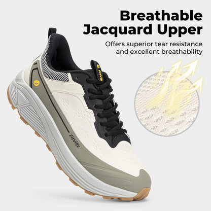 Men's Wide Toe Box Shoes Cushioned Well Sneakers Non Slip Lightweight Breathable Running Shoes for Swollen Feet