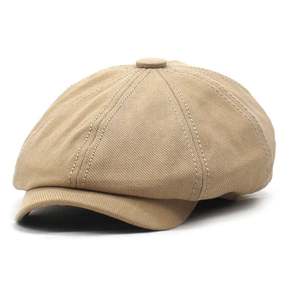 Denim Peaked Cap Men's Women's Beret Hat New Fashion Newsboy Caps Outdoor Streetwear Washed Casual Vintage Boina Hats