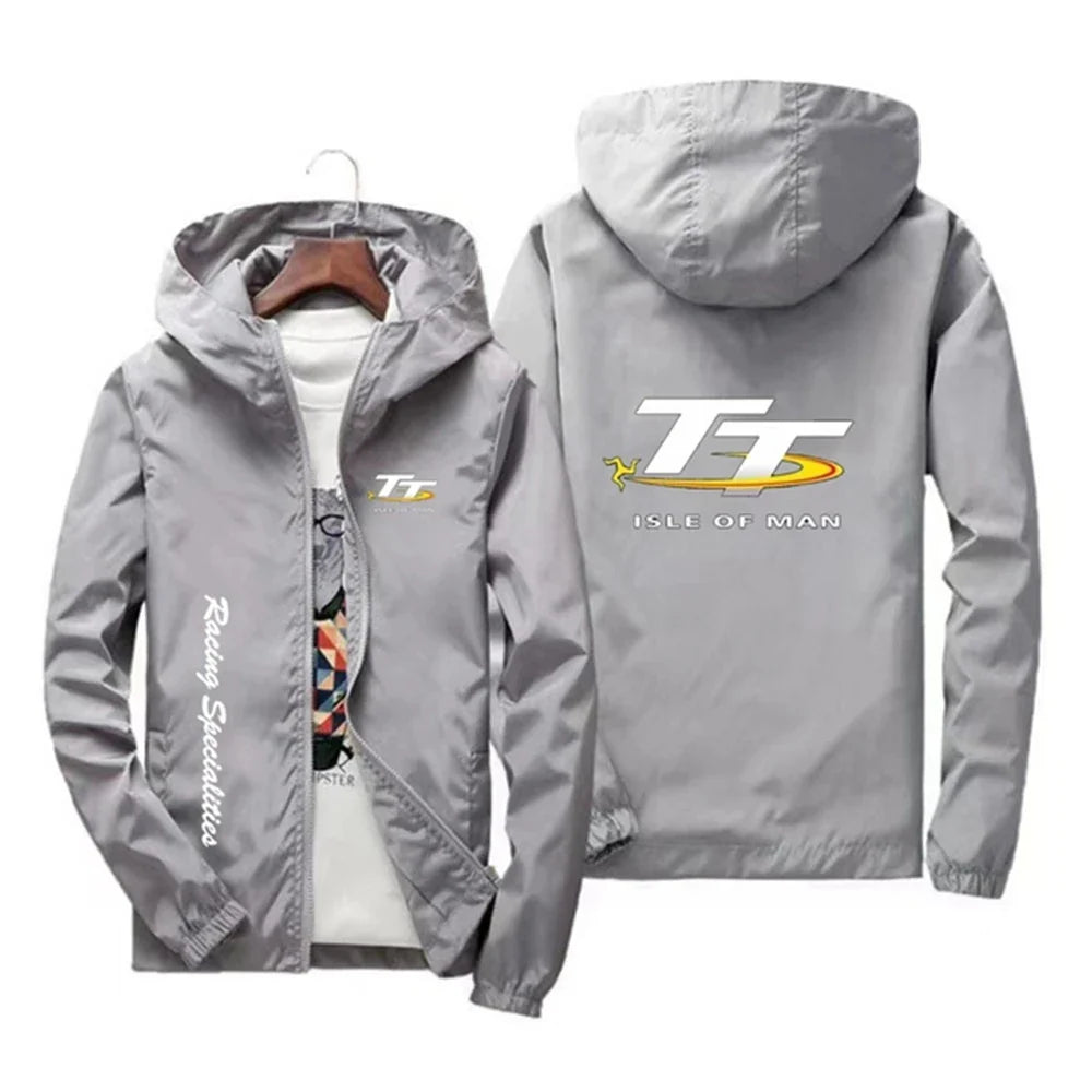 Men's Spring and Autumn Windproof Zipper Hooded Irish TT Outdoor Sports Quick drying Skincare Tower Fishing Jacket 2024 Edition