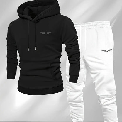 Hooded sweatshirt for men trendy American streetwear style long-sleeved top for men 2025 new autumn stylemen's clothing