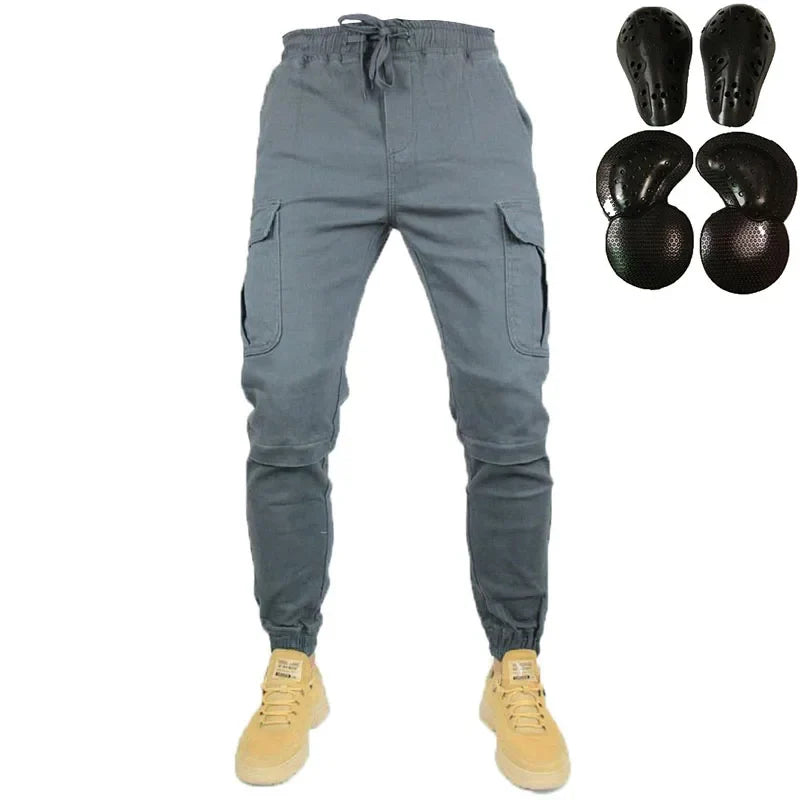 Men & Women Riders Equipment Tooling Casual Hidden Knee Pads Hip Gears STYLE Jeans Hockey Pants Off-road Motorcycle Riding Pants
