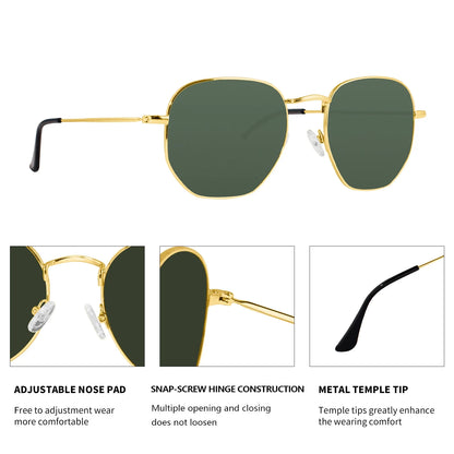 Polarized Sunglasses for Big Wide Heads Men And Women XL Size Metal Glasses Driving Sunglasses 8201